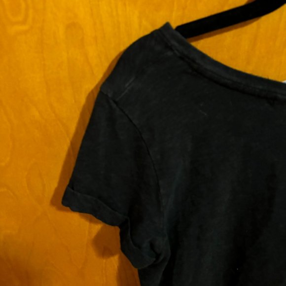 SIGRID OLSEN black t-shirt top casual Size Small - Picture 9 of 10